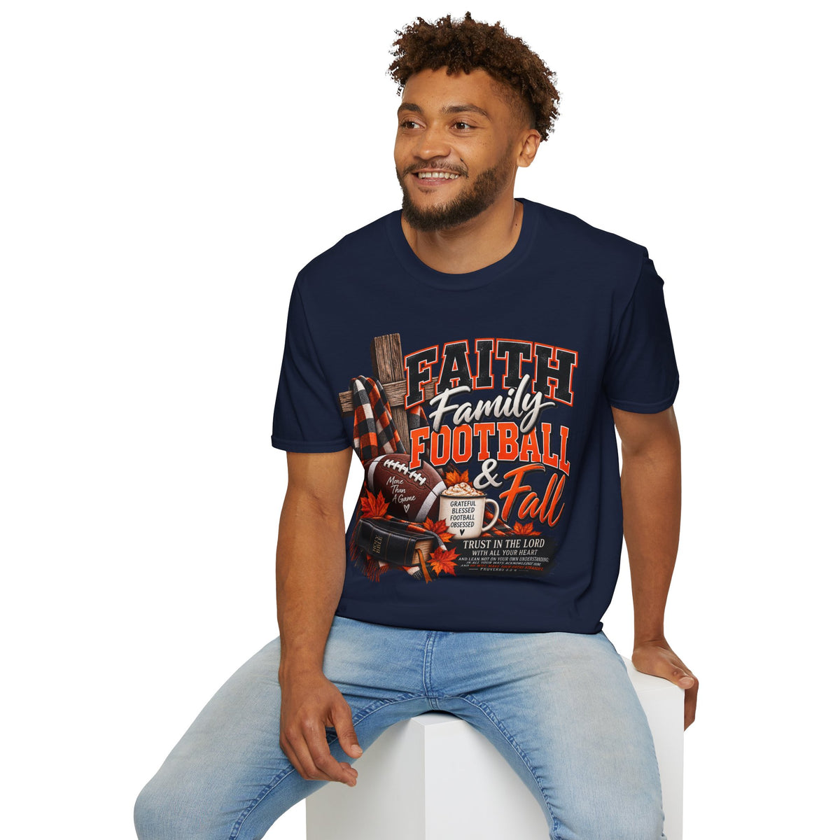 Faith Family Football & Fall T-Shirt