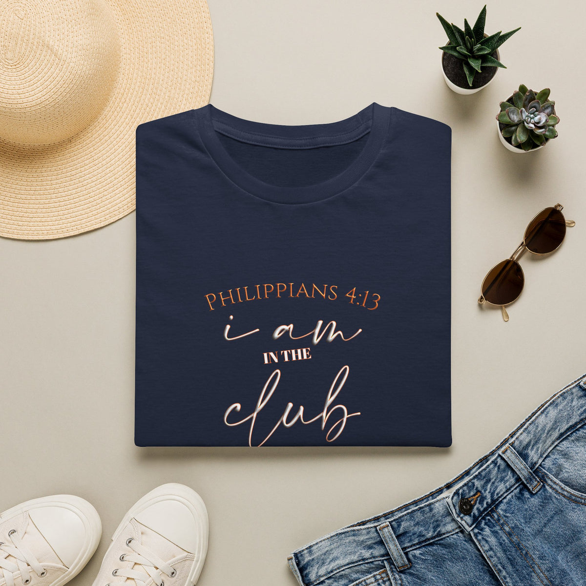 Philippians 4:13 'I AM IN THE CLUB' T-Shirt — Inspirational Christian Tee