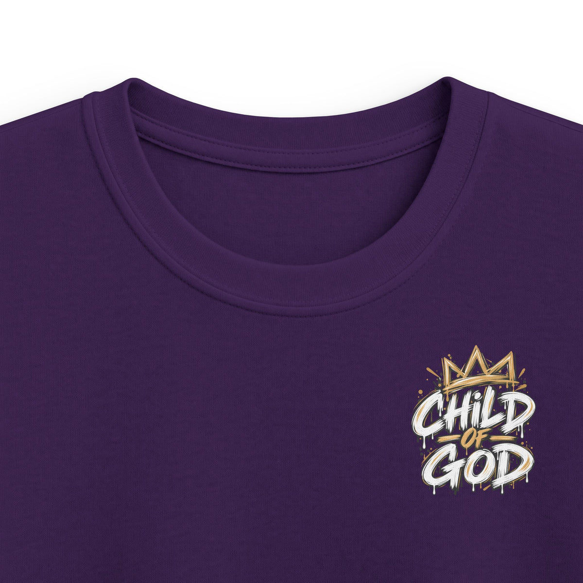 Kids "Child of God" Tee - Crown Graphic Youth T-Shirt