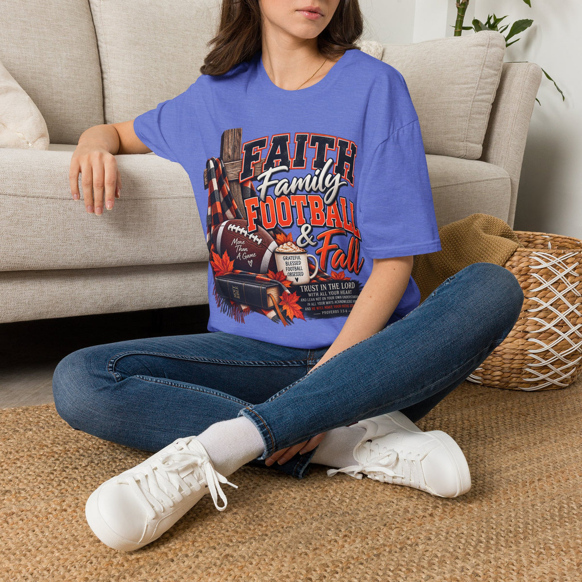 Faith Family Football & Fall T-Shirt