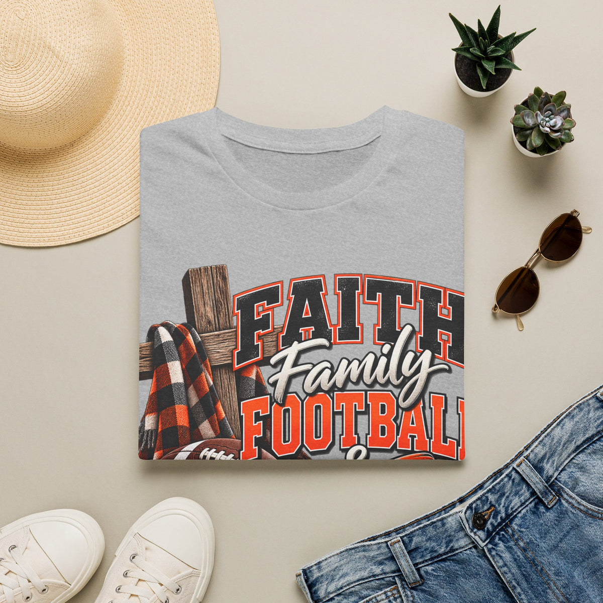 Faith Family Football & Fall T-Shirt