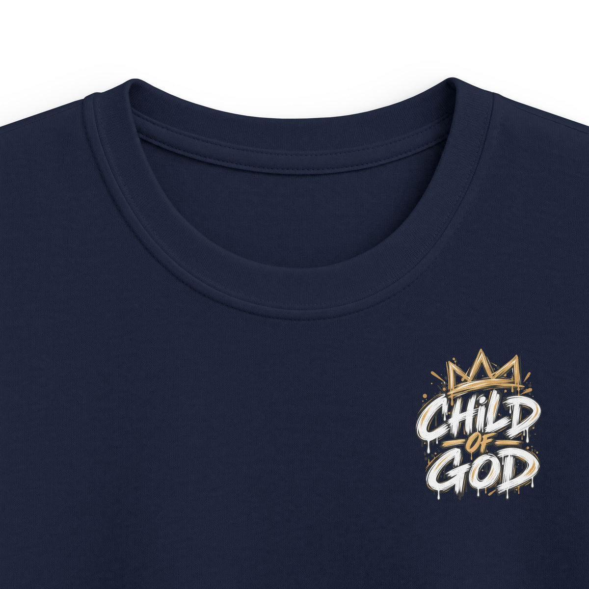 Kids "Child of God" Tee - Crown Graphic Youth T-Shirt