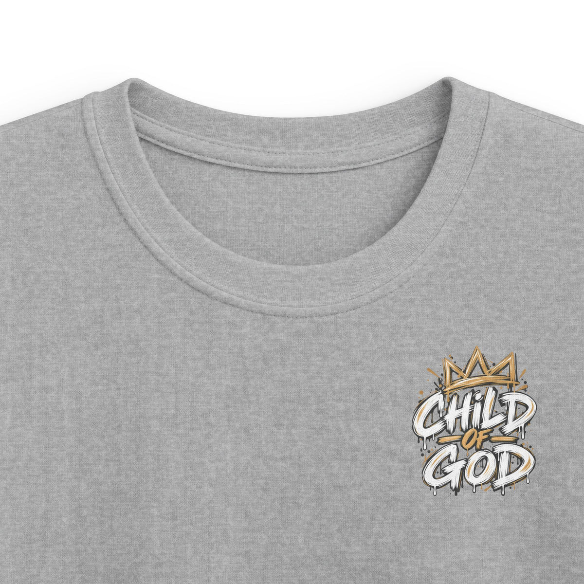 Kids "Child of God" Tee - Crown Graphic Youth T-Shirt