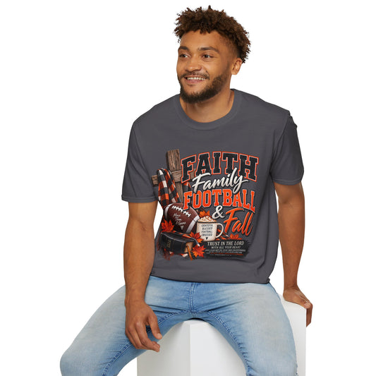 Faith Family Football & Fall T-Shirt