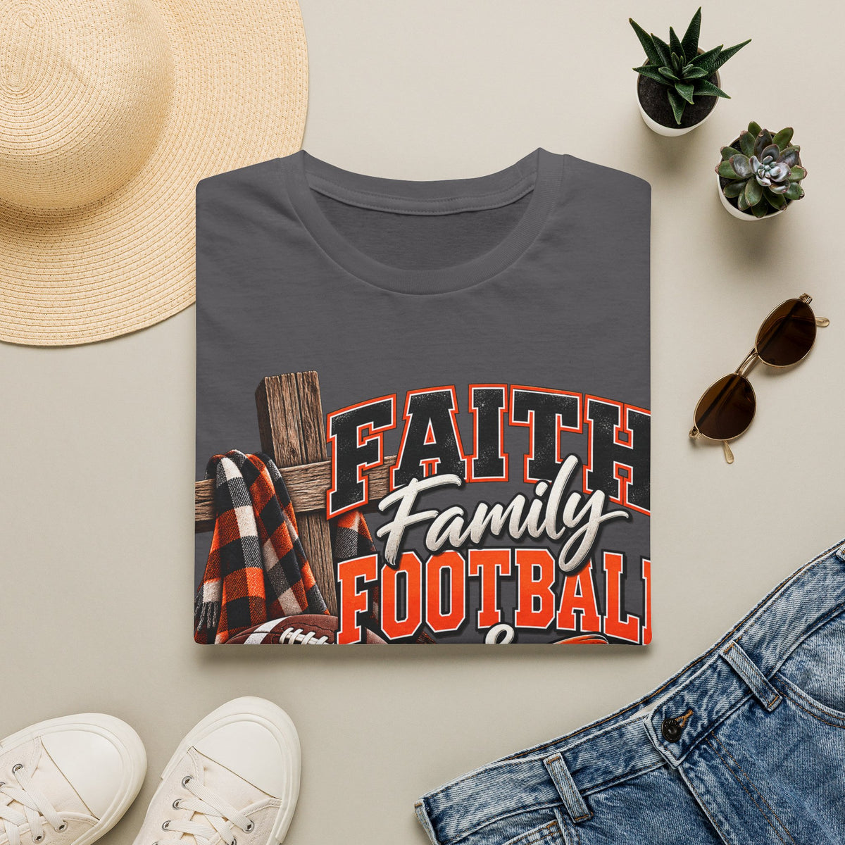 Faith Family Football & Fall T-Shirt