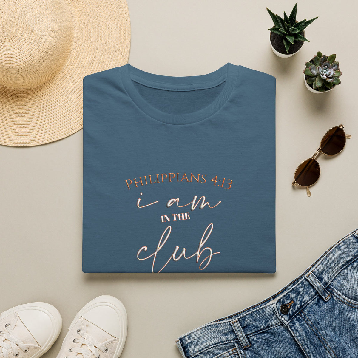 Philippians 4:13 'I AM IN THE CLUB' T-Shirt — Inspirational Christian Tee
