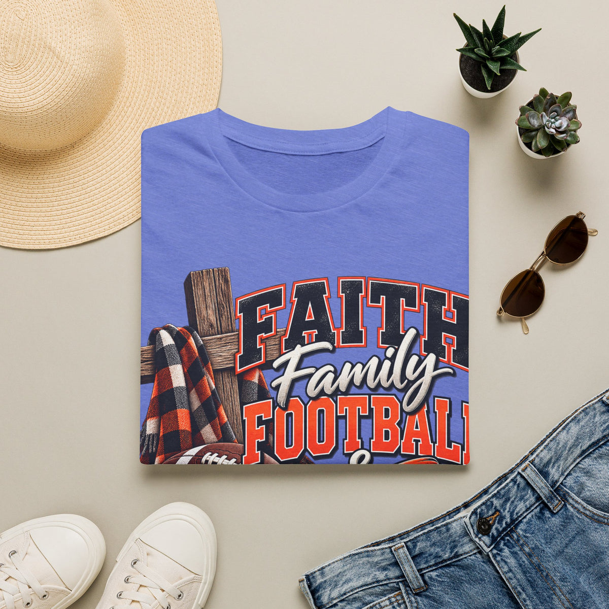 Faith Family Football & Fall T-Shirt
