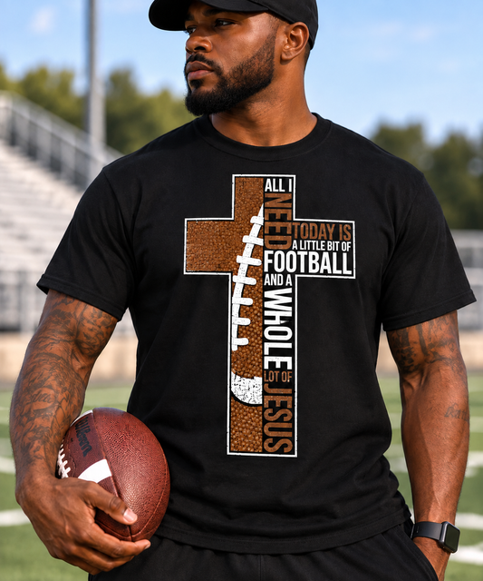 Christian Cross T‑Shirt — "ALL I NEED TODAY IS" Inspirational Faith Tee