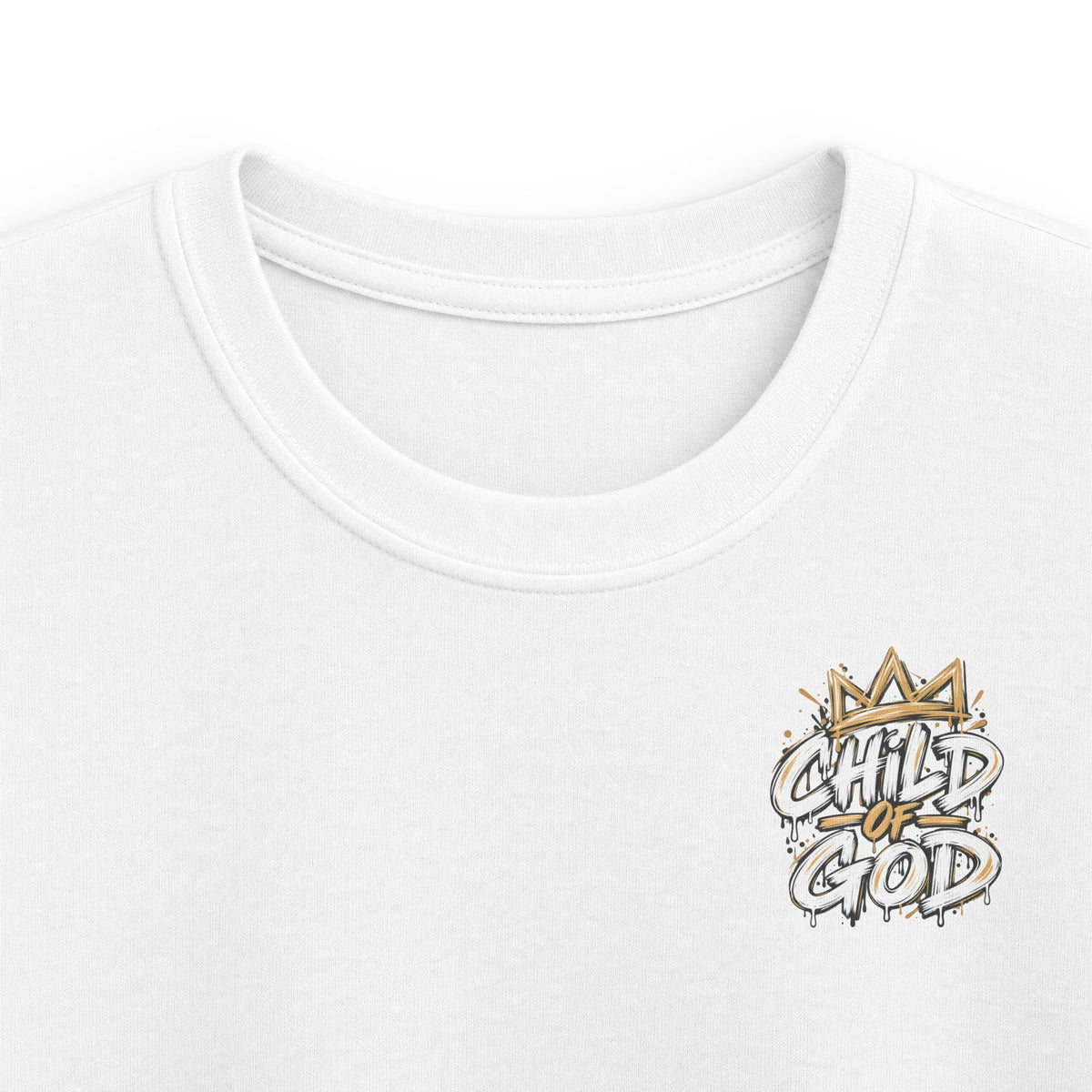 Kids "Child of God" Tee - Crown Graphic Youth T-Shirt
