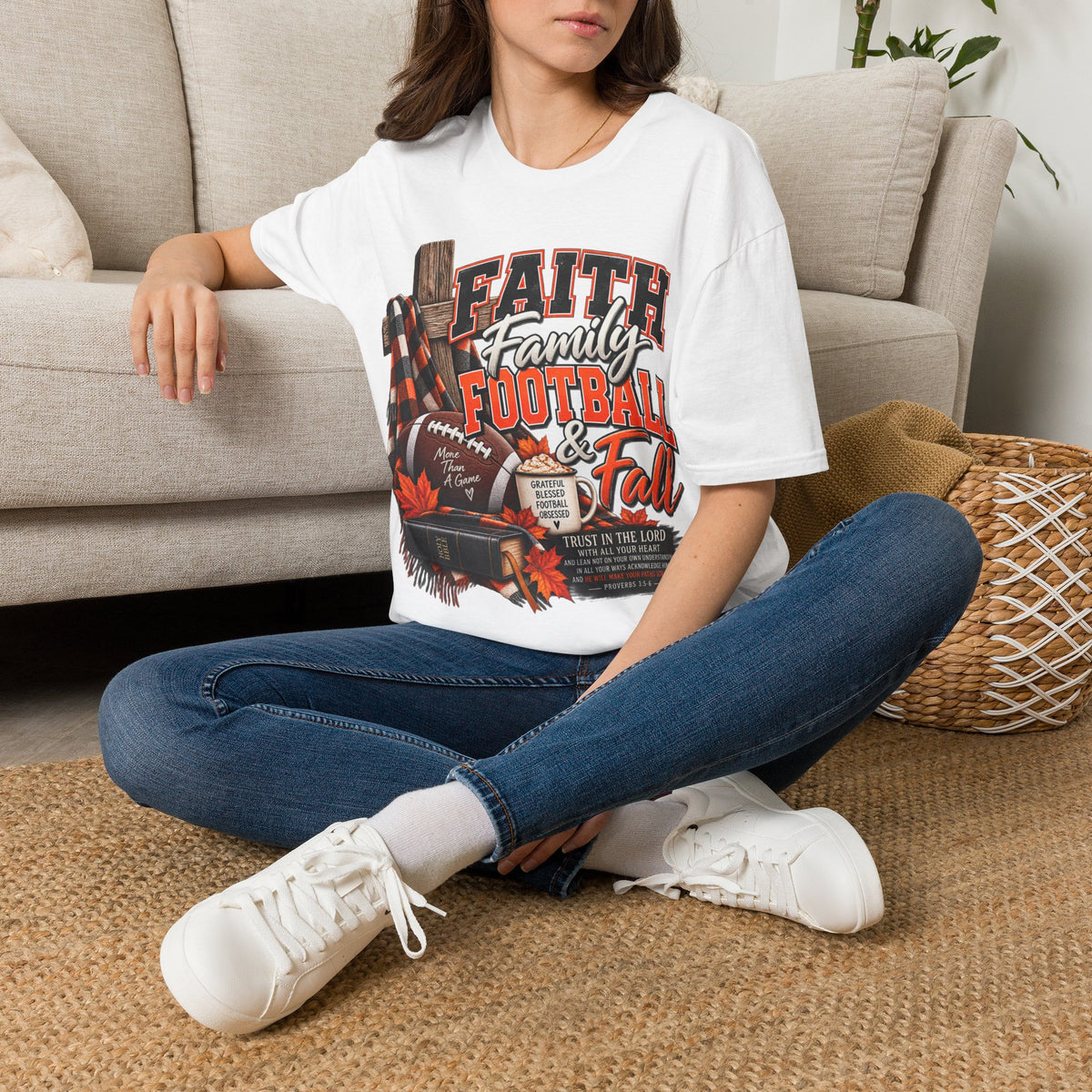 Faith Family Football & Fall T-Shirt
