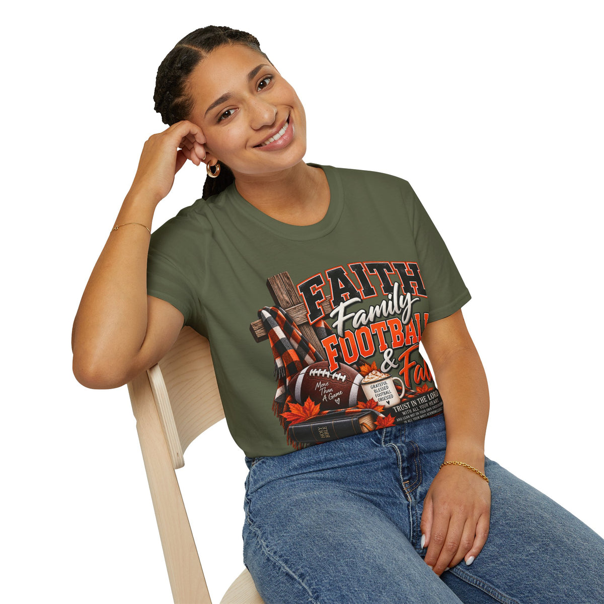 Faith Family Football & Fall T-Shirt