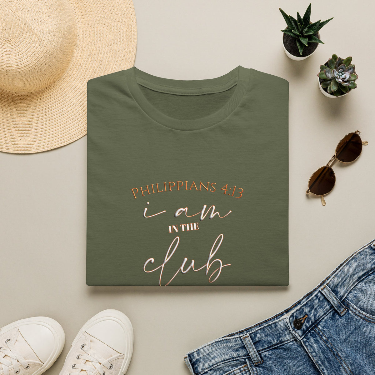 Philippians 4:13 'I AM IN THE CLUB' T-Shirt — Inspirational Christian Tee