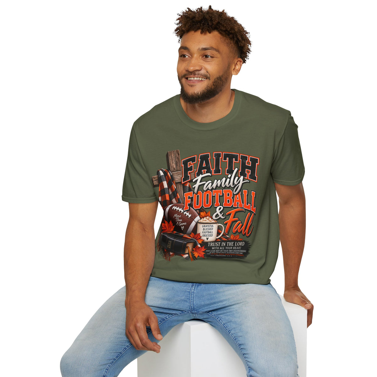 Faith Family Football & Fall T-Shirt