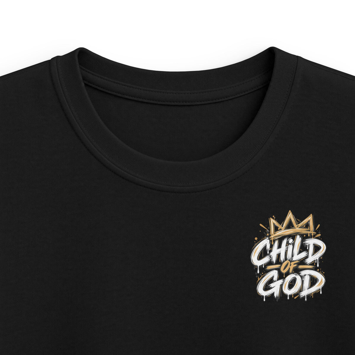 Kids "Child of God" Tee - Crown Graphic Youth T-Shirt