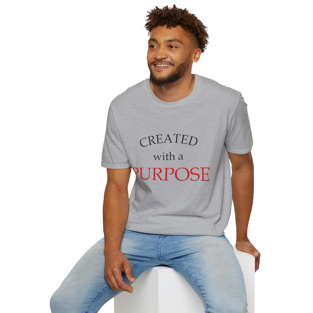 Created With a Purpose T-Shirt — Inspirational Christian Faith Tee