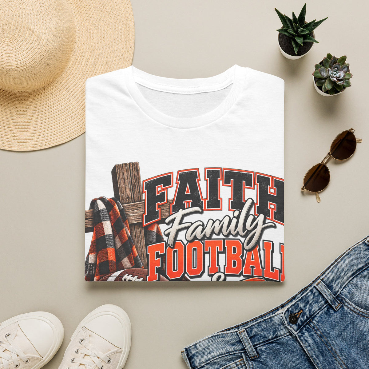 Faith Family Football & Fall T-Shirt