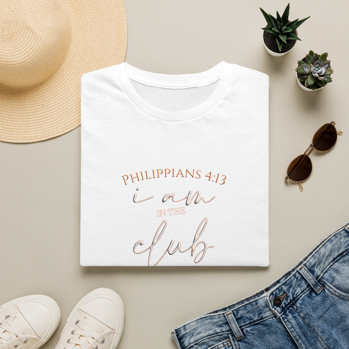 Philippians 4:13 'I AM IN THE CLUB' T-Shirt — Inspirational Christian Tee