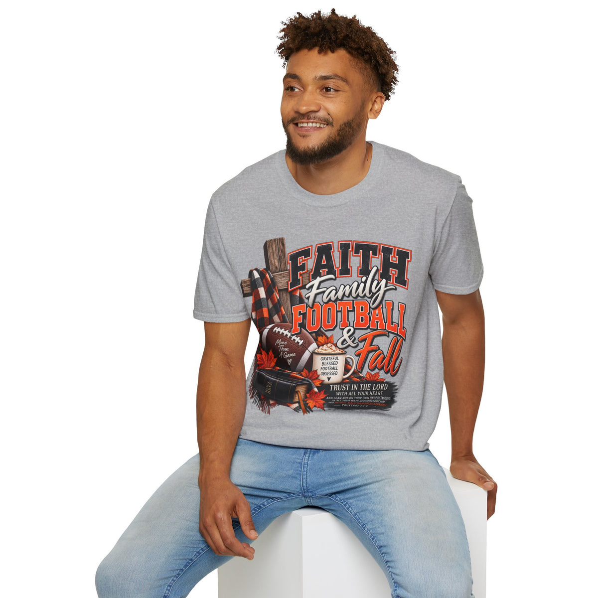 Faith Family Football & Fall T-Shirt