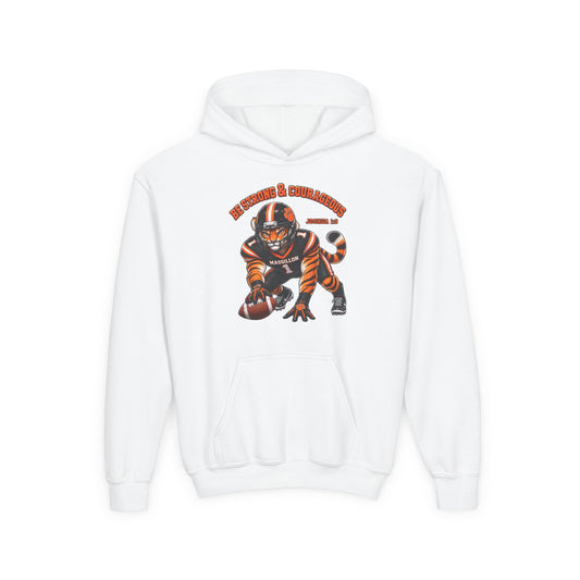 Youth Football Hoodie — BE STRONG