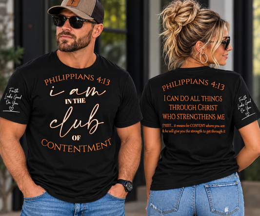 Philippians 4:13 'I AM IN THE CLUB' T-Shirt — Inspirational Christian Tee